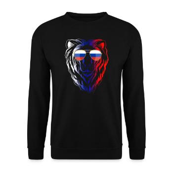 Russia - Unisex Sweatshirt - black - Front - Alina (178cm) & Michal (187cm)