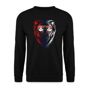 Serbia - Unisex Sweatshirt - black - Front - Alina (178cm) & Michal (187cm)