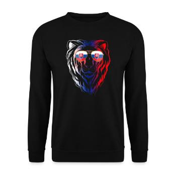 Slowakei - Unisex Pullover - Schwarz - Vorne - Alina (178cm) & Michal (187cm)