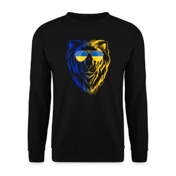 Ukraine - Unisex Sweatshirt - black - Front - Alina (178cm) & Michal (187cm)