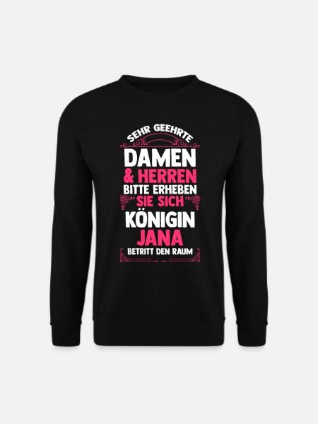 Jana - Unisex Pullover - Schwarz