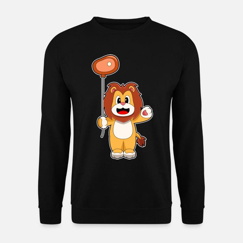 Lion Balloon Meat - Unisex Sweatshirt - black
