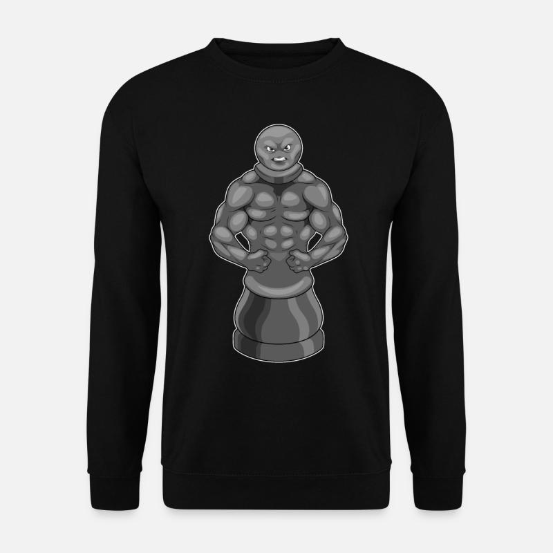 Schachfigur Bauer Schach Krieger - Unisex Pullover - Schwarz