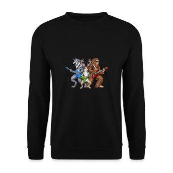 Heavy Metal Cryptids - Unisex Sweatshirt - black - Front - Alina (178cm) & Michal (187cm)