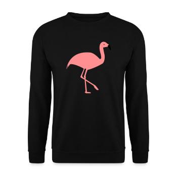 Flamingo - Sweat-shirt Unisexe - noir - Devant - Alina (178cm) & Michal (187cm)