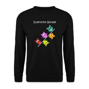 Eulersche just, hiboux, cadeau pour mathématiciens - Sweat-shirt Unisexe - noir - Devant - Alina (178cm) & Michal (187cm)