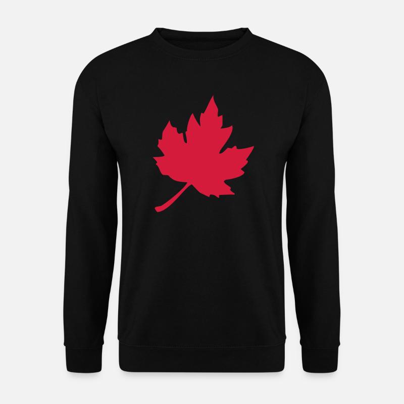 ahorn blatt natur - Unisex Pullover - Schwarz