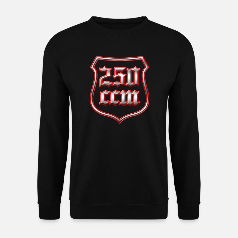 250ccm Wappen harte Kerle und coole Biker - Unisex Pullover - Schwarz