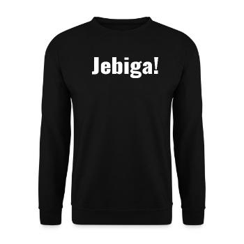 Balkans - Saying - Jebiga - Unisex Sweatshirt - black - Front - Alina (178cm) & Michal (187cm)