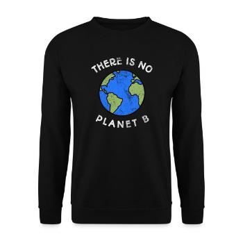Il n’y a pas de planète B - Sweat-shirt Unisexe - noir - Devant - Alina (178cm) & Michal (187cm)