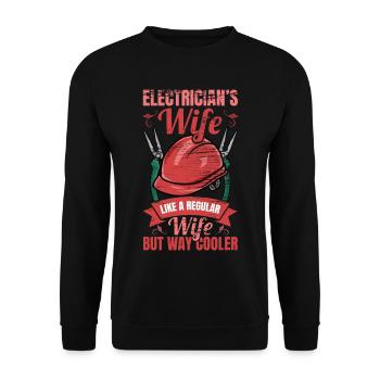 Elektronikerin - Unisex Pullover - Schwarz - Vorne - Alina (178cm) & Michal (187cm)