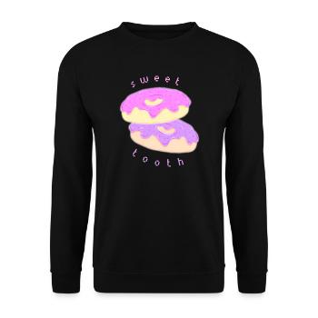 Dent sucrée - Sweat-shirt Unisexe - noir - Devant - Alina (178cm) & Michal (187cm)
