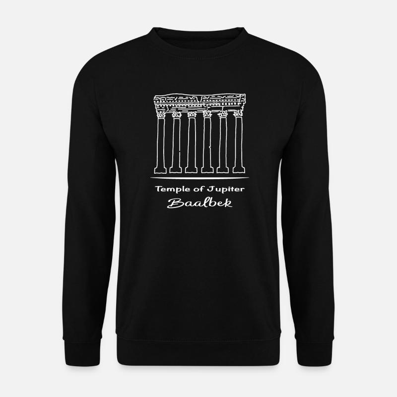 Tempel des Jupiter, Libanon, römische Mythologie - Unisex Pullover - Schwarz