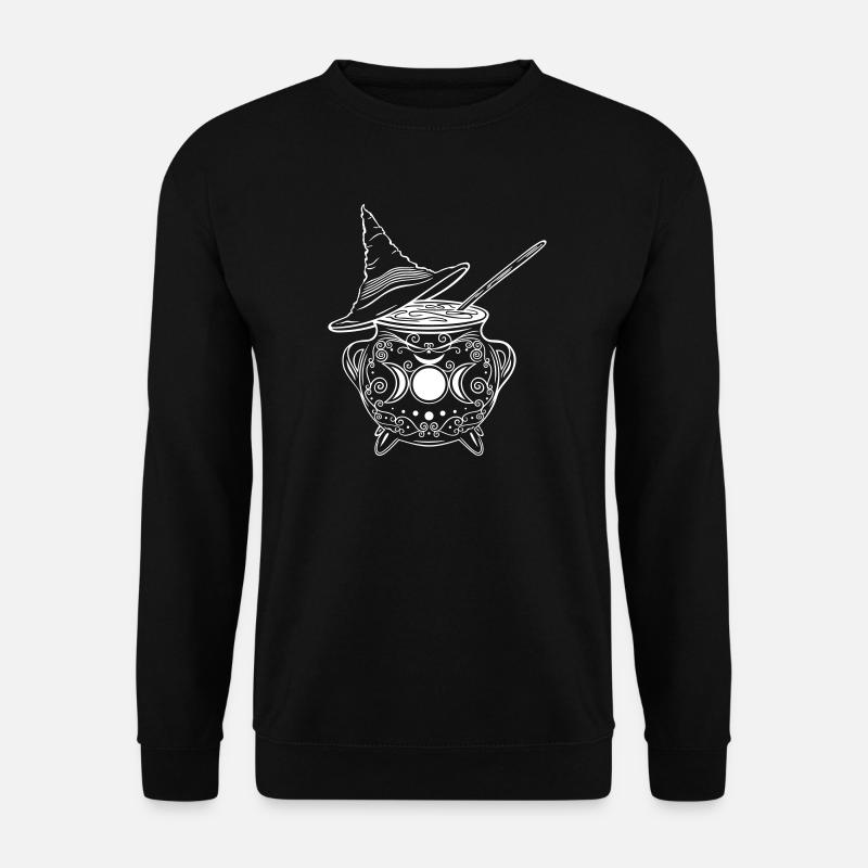 Hexenkessel Hexenhut Hexen Walpurgisnacht - Unisex Pullover - Schwarz