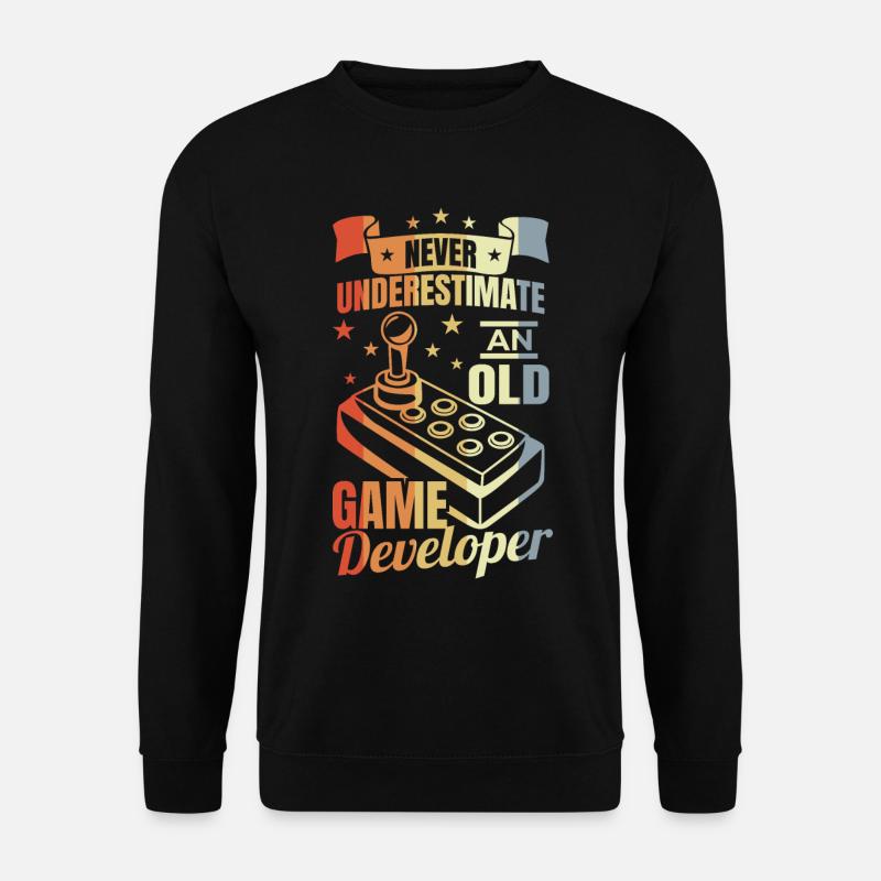 Spielentwickler Opa - Unisex Pullover - Schwarz