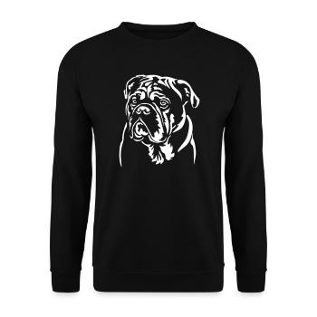 Continental Bulldog Head "Black Edition" - Unisex Sweatshirt - black - Front - Alina (178cm) & Michal (187cm)