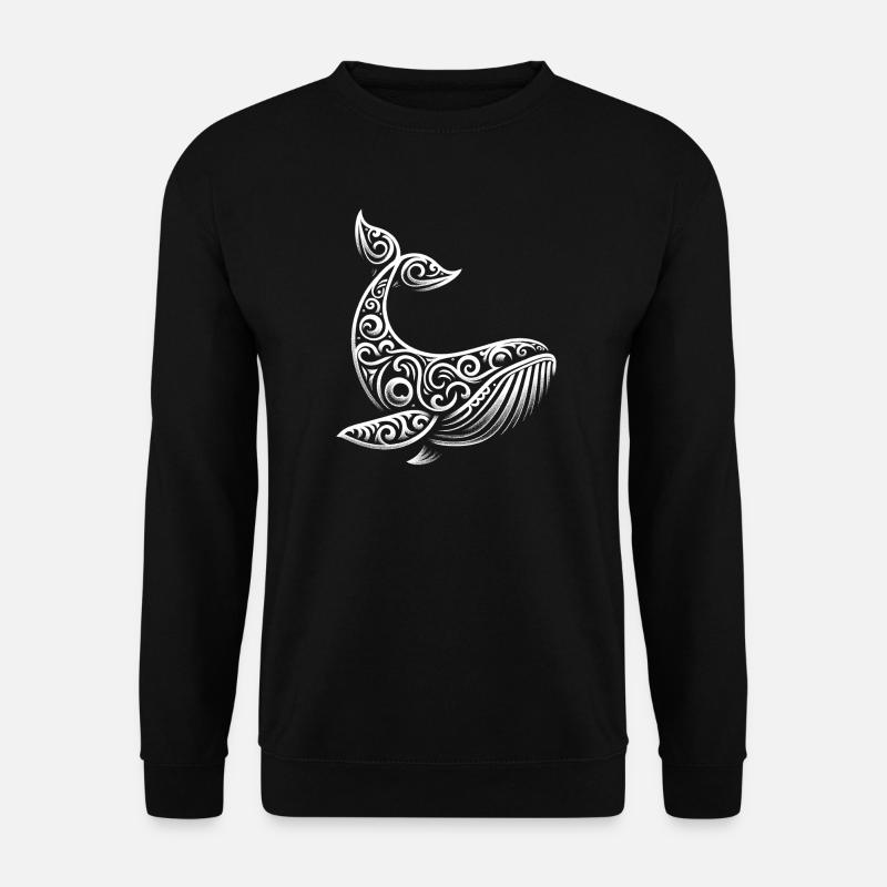 BUCKELWAL Maori Ornament - Unisex Pullover - Schwarz