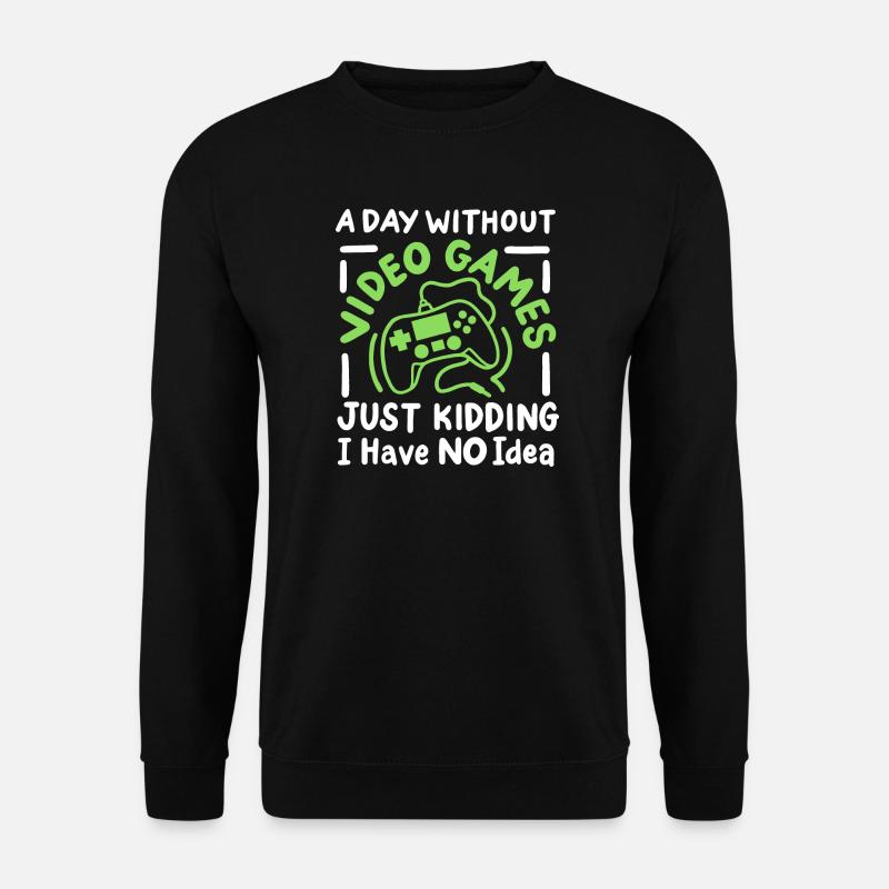 Gaming Gamer Videospiele - Unisex Pullover - Schwarz