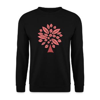 Tree - Unisex Sweatshirt - black - Front - Alina (178cm) & Michal (187cm)