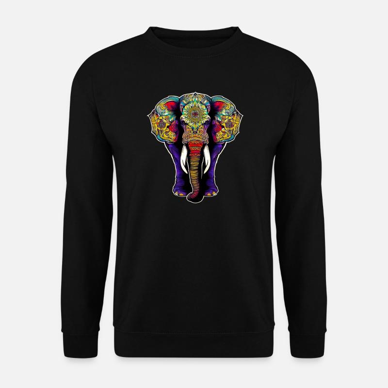 Elefant - Unisex Pullover - Schwarz