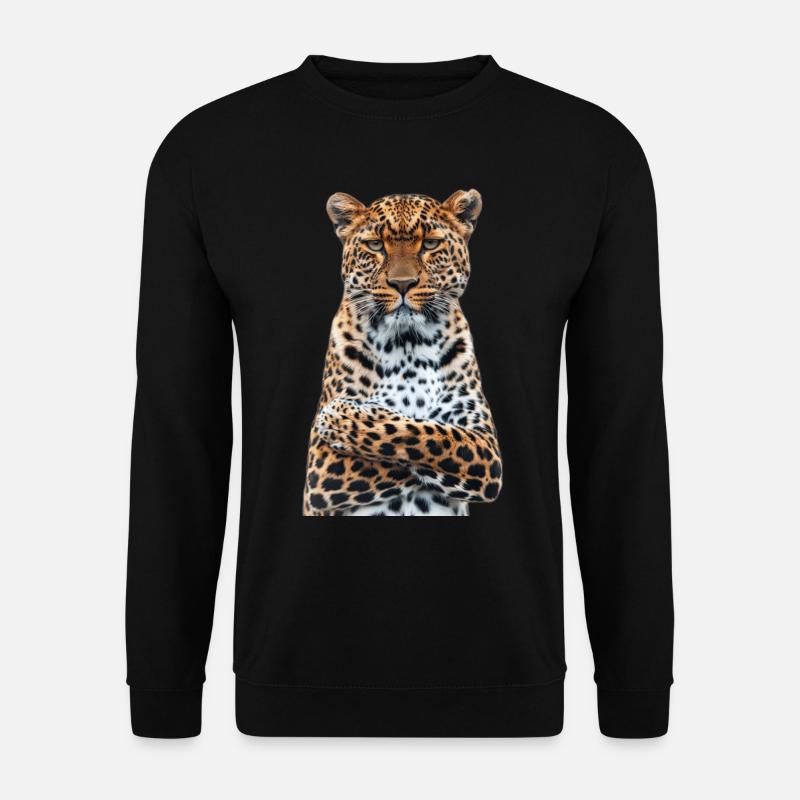 Leopard - Unisex Sweatshirt - black