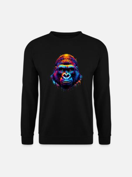 Gorille - Sweat-shirt Unisexe - noir