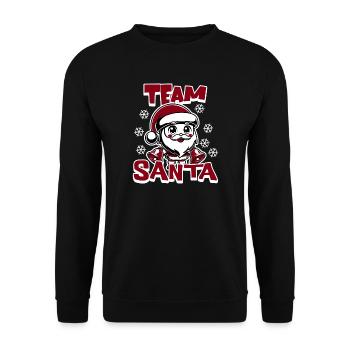 Équipe du Père Noël - Sweat-shirt Unisexe - noir - Devant - Alina (178cm) & Michal (187cm)