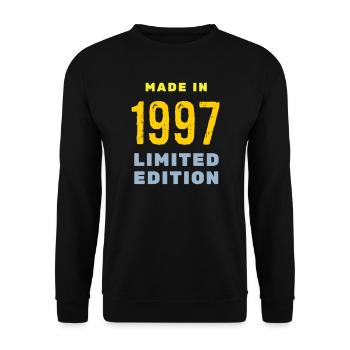 1997 - Sweat-shirt Unisexe - noir - Devant - Alina (178cm) & Michal (187cm)