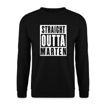 Dortmund Marten, Stadtteil, Ruhrgebiet, Ruhrpott - Unisex Pullover - Schwarz - Vorne - Alina (178cm) & Michal (187cm)