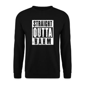 Rahm, Ruhrgebiet, Ruhrpott, Dortmund Rahm - Unisex Pullover - Schwarz - Vorne - Alina (178cm) & Michal (187cm)