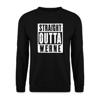 Werne, Ruhrgebiet, Ruhrpott, Bochum Werne - Unisex Pullover - Schwarz - Vorne - Alina (178cm) & Michal (187cm)