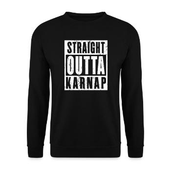 Karnap, Ruhrgebiet, Ruhrpott, Essen Karnap - Unisex Pullover - Schwarz - Vorne - Alina (178cm) & Michal (187cm)