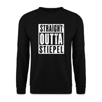 Stiepel, Ruhrgebiet, Ruhrpott, Bochum-Stiepel - Unisex Pullover - Schwarz - Vorne - Alina (178cm) & Michal (187cm)