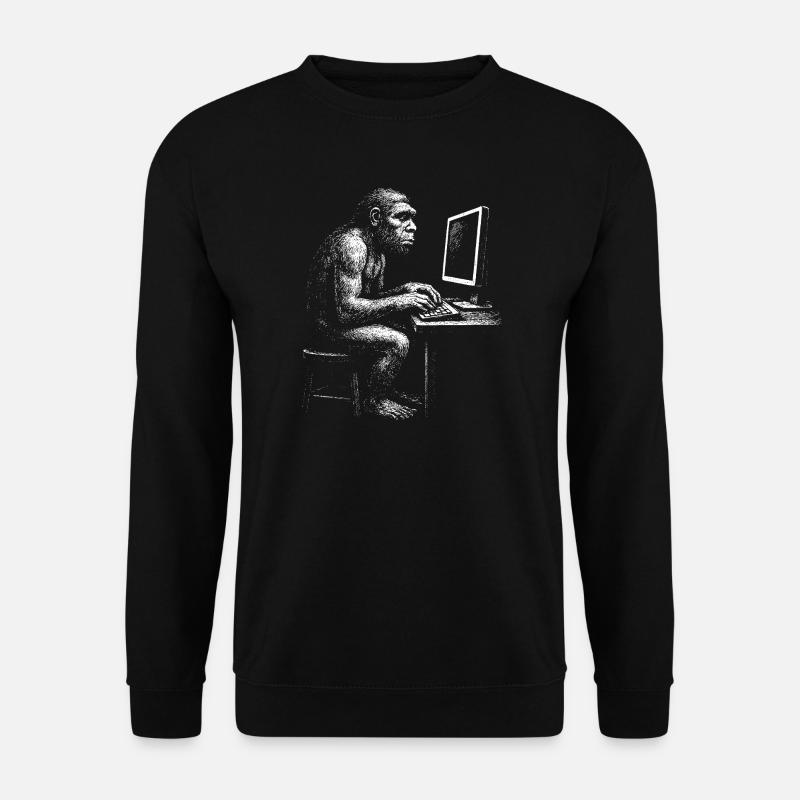 Codeur numérique Homo Erectus cadeau - Sweat-shirt Unisexe - noir