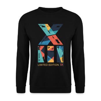 Edition Limitée Roman XIII 13 Ans Anniversaire - Sweat-shirt Unisexe - noir - Devant - Alina (178cm) & Michal (187cm)