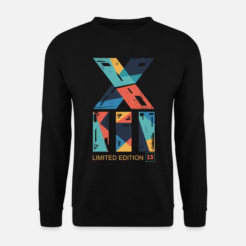 Limited Edition Römisch XIII 13 Jahre Geburtstag - Unisex Pullover - Schwarz