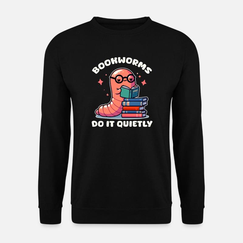 Silent Caterpillar Reading Light - Unisex Sweatshirt - black