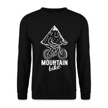 VTT - Jeu de mots sur le vélo - Sweat-shirt Unisexe - noir - Devant - Alina (178cm) & Michal (187cm)