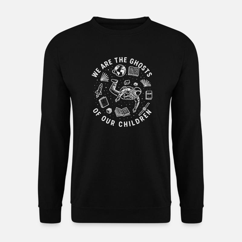 Über Galaxien und Zeit hinweg - Unisex Pullover - Schwarz