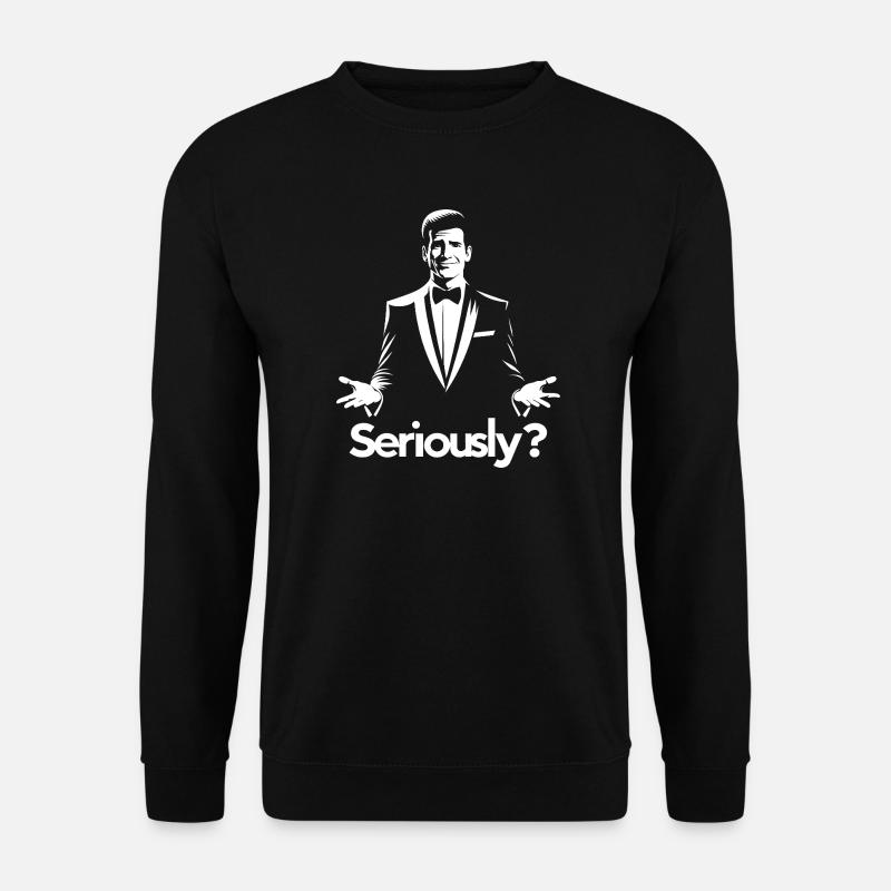 Ernst? Elegante Gala-Silhouette - Unisex Pullover - Schwarz