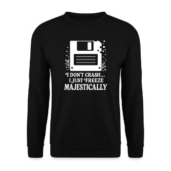 Gel majestueux - Sweat-shirt Unisexe - noir - Devant - Alina (178cm) & Michal (187cm)