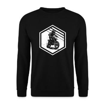 Clean motocross artwork for motocross - Unisex Sweatshirt - black - Front - Alina (178cm) & Michal (187cm)