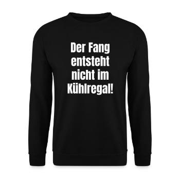 The catch is not made in the refrigerator - Unisex Sweatshirt - black - Front - Alina (178cm) & Michal (187cm)