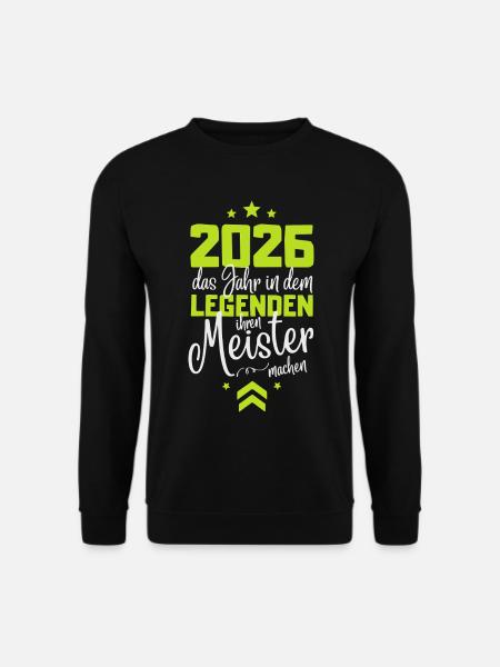 Meisterprüfung 2026 Legende - Unisex Pullover - Schwarz