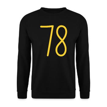 78 - Sweat-shirt Unisexe - noir - Devant - Alina (178cm) & Michal (187cm)