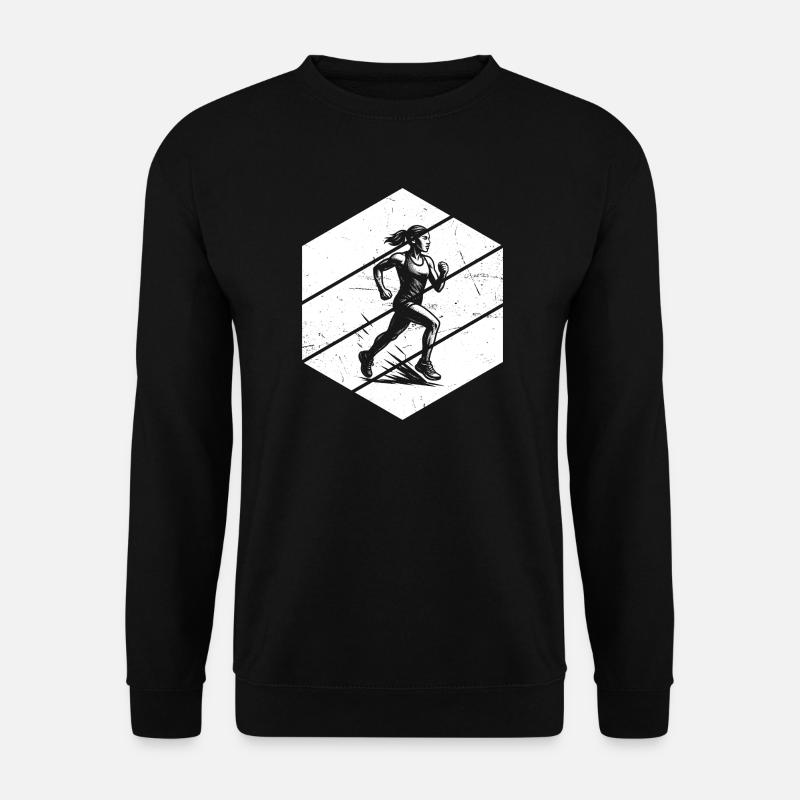 Focus purement sur la course - Sweat-shirt Unisexe - noir