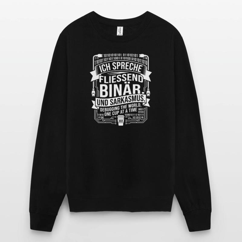 Coding Binary Coffee Sarcasm Unisex Sweatshirt