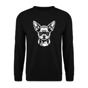Chihuahua Maîtresse de Chien J’adore les Chihuahuas mignons - Sweat-shirt Unisexe - noir - Devant - Alina (178cm) & Michal (187cm)