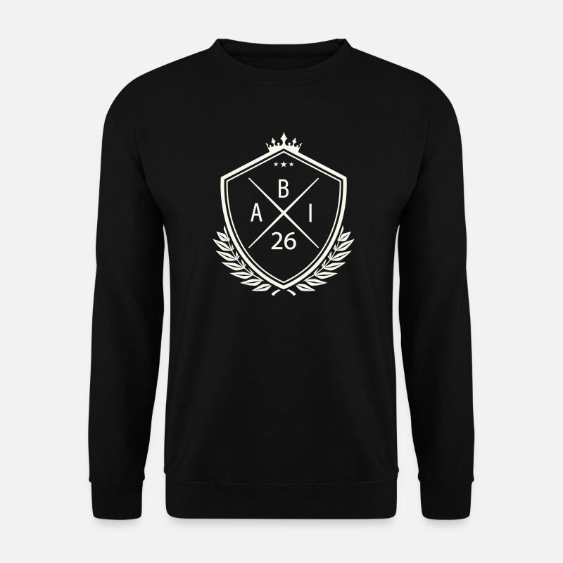 Abi Wappen Abitur - Unisex Pullover - Schwarz