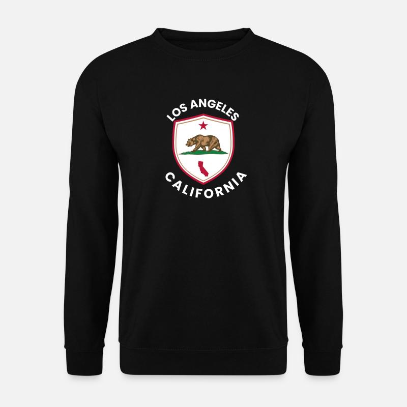 Los Angeles Shield Bear - Unisex Sweatshirt - black